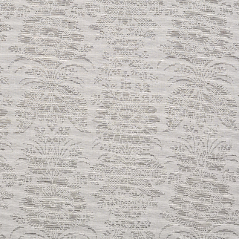 View 80421 Greta Damask Grey by Schumacher Fabric