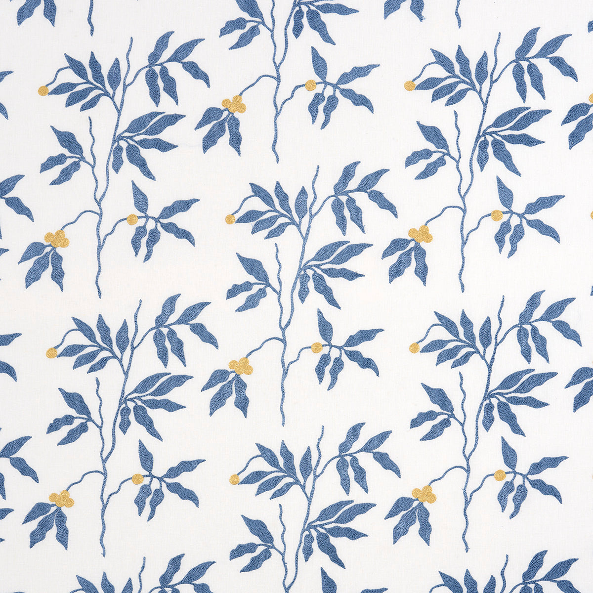 Purchase 80432 Lilla Embroidery, Blue by Schumacher Fabric
