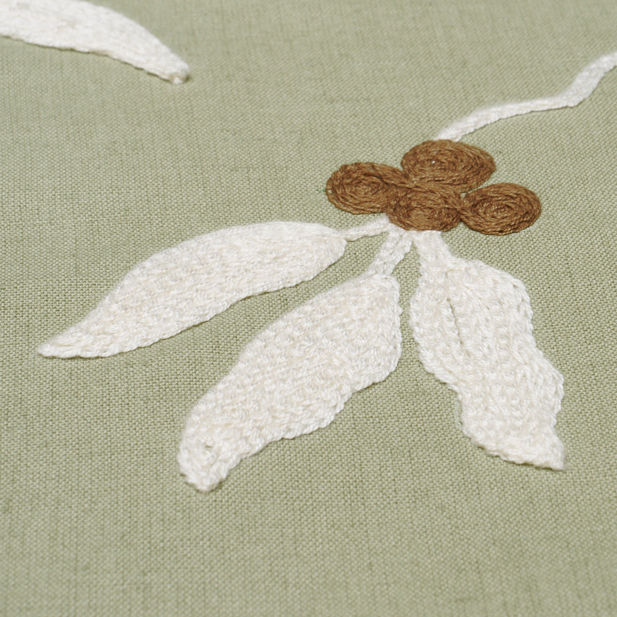 Purchase 80433 | Lilla Embroidery, Olive - Schumacher Fabric