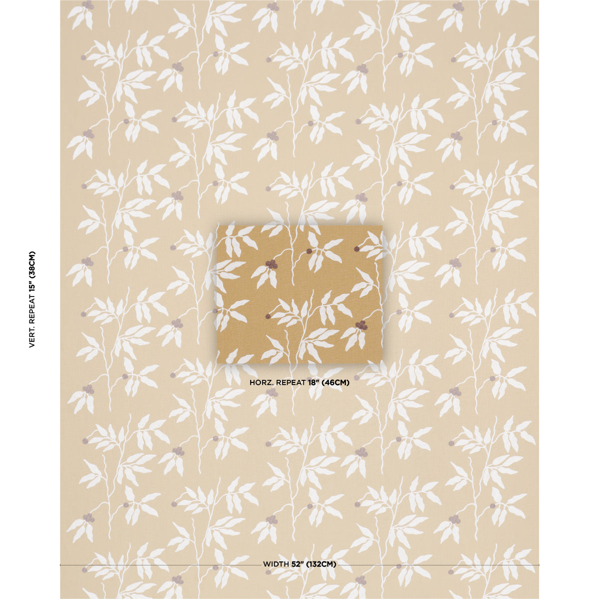 Purchase 80434 | Lilla Embroidery, Ochre - Schumacher Fabric