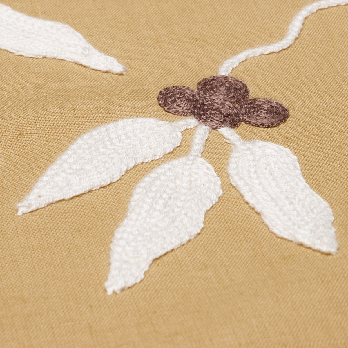 Purchase 80434 | Lilla Embroidery, Ochre - Schumacher Fabric