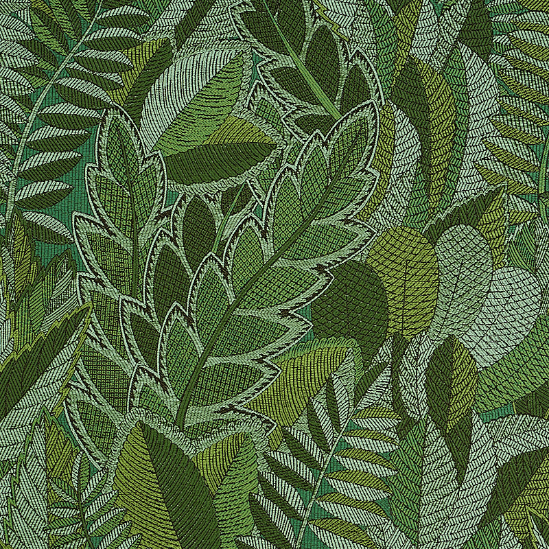 Looking 80560 Japura Forest Green by Schumacher Fabric