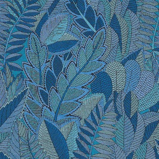 Search 80563 Japura Forest Blues by Schumacher Fabric