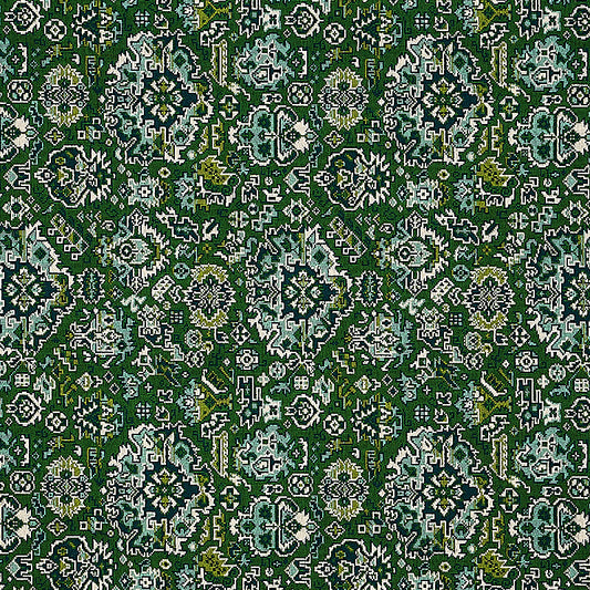 Order 80620 Pallay Epingle Emerald by Schumacher Fabric
