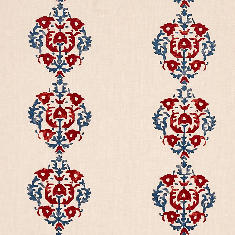 Shop 80711 Constantine Red and Blue by Schumacher Fabric