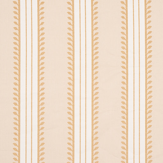 Search 80720 Etruscan Stripe Ivory and Ochre by Schumacher Fabric