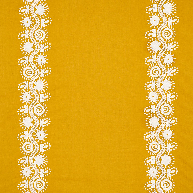 Purchase 80740 Theodora Embroidery Saffron by Schumacher Fabric