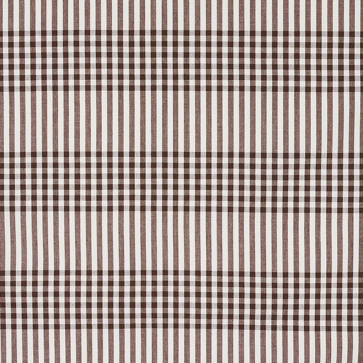 Save 80801 Bergen Plaid Brown by Schumacher Fabric