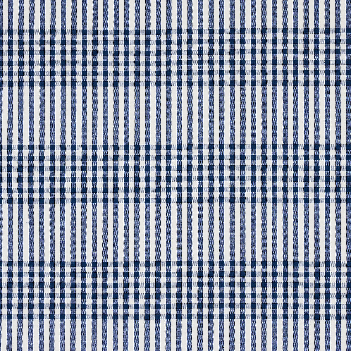 Select 80802 Bergen Plaid Navy by Schumacher Fabric