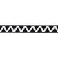 Purchase 80871 | Legere Appliqué Tape, Ivory On Black - Schumacher Trim