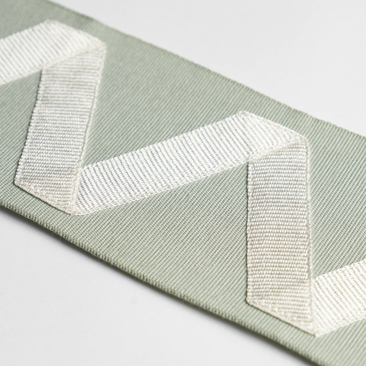 Purchase 80872 | Legere Appliqué Tape, Ivory On Seaglass - Schumacher Trim