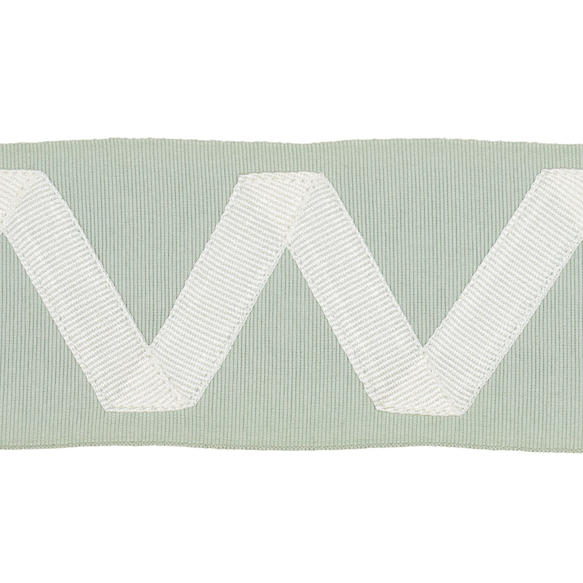 Purchase 80872 | Legere Appliqué Tape, Ivory On Seaglass - Schumacher Trim