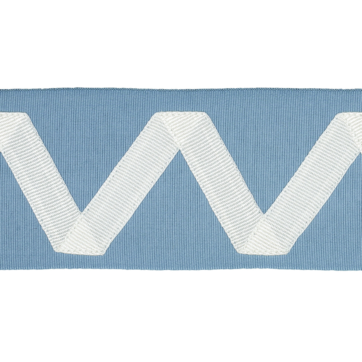 Purchase 80873 | Legere Appliqué Tape, Ivory On Sky - Schumacher Trim