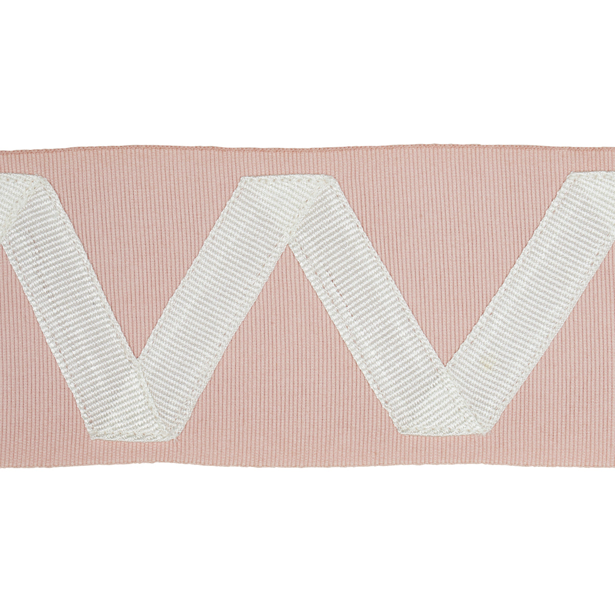 Purchase 80874 | Legere Appliqué Tape, Ivory On Blush - Schumacher Trim