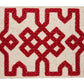 Purchase 80881 | Knotted Trellis Tape, Crimson On Unbleached - Schumacher Trim