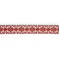 Purchase 80881 | Knotted Trellis Tape, Crimson On Unbleached - Schumacher Trim