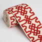 Purchase 80881 | Knotted Trellis Tape, Crimson On Unbleached - Schumacher Trim