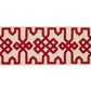 Purchase 80881 | Knotted Trellis Tape, Crimson On Unbleached - Schumacher Trim