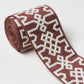 Purchase 80886 | Knotted Trellis Tape, Grey On Brown - Schumacher Trim
