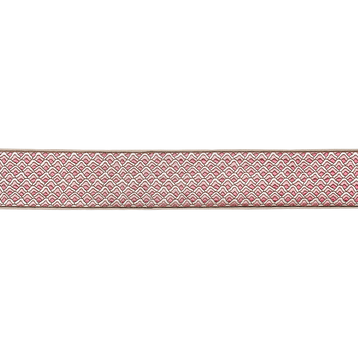 Purchase 80891 | Sunrise Embroidery Tape, Pink - Schumacher Trim