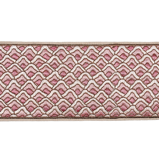 Purchase 80891 | Sunrise Embroidery Tape, Pink - Schumacher Trim