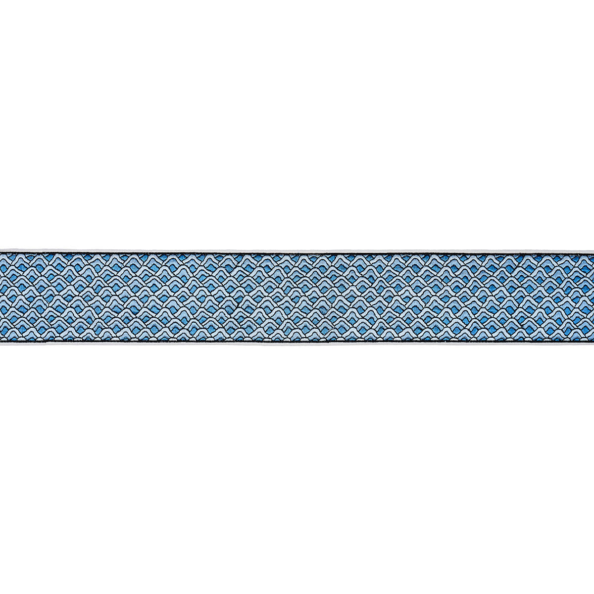 Purchase 80893 | Sunrise Embroidery Tape, Blues - Schumacher Trim