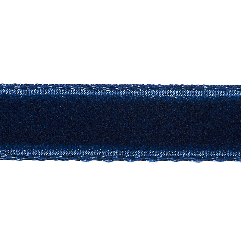 Purchase 80924 | Velvet Tape Narrow, Saphire - Schumacher Trim