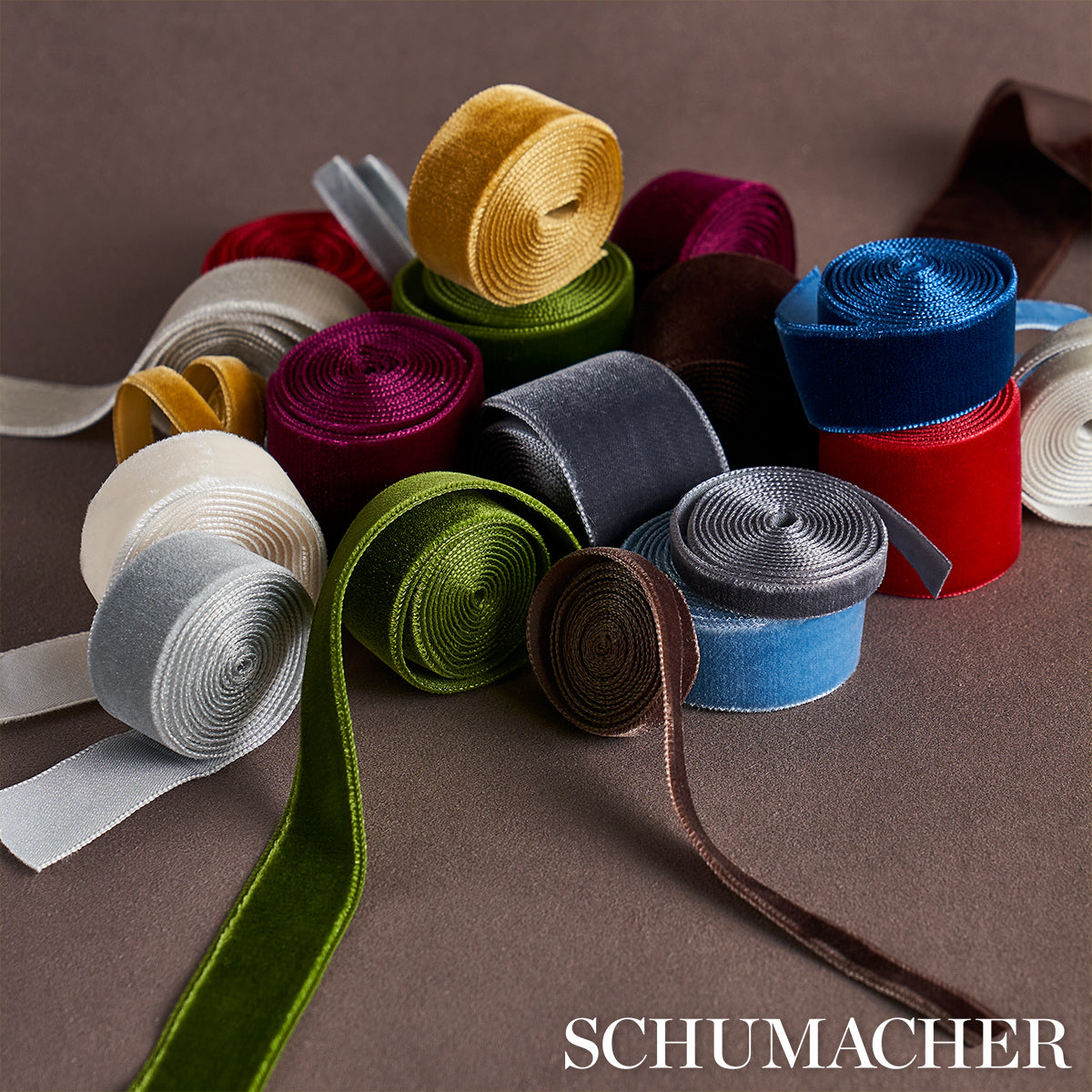 Purchase 80924 | Velvet Tape Narrow, Saphire - Schumacher Trim