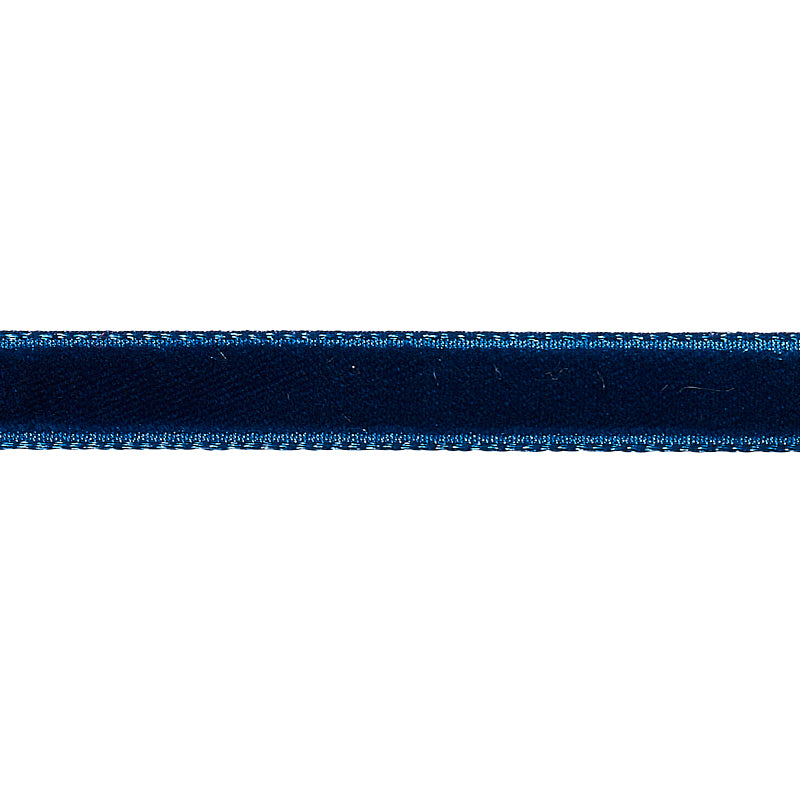 Purchase 80924 | Velvet Tape Narrow, Saphire - Schumacher Trim