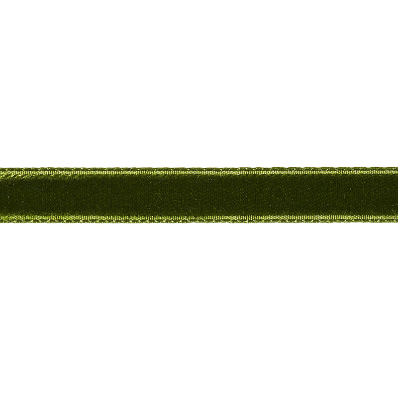 Purchase 80925 | Velvet Tape Narrow, Moss - Schumacher Trim