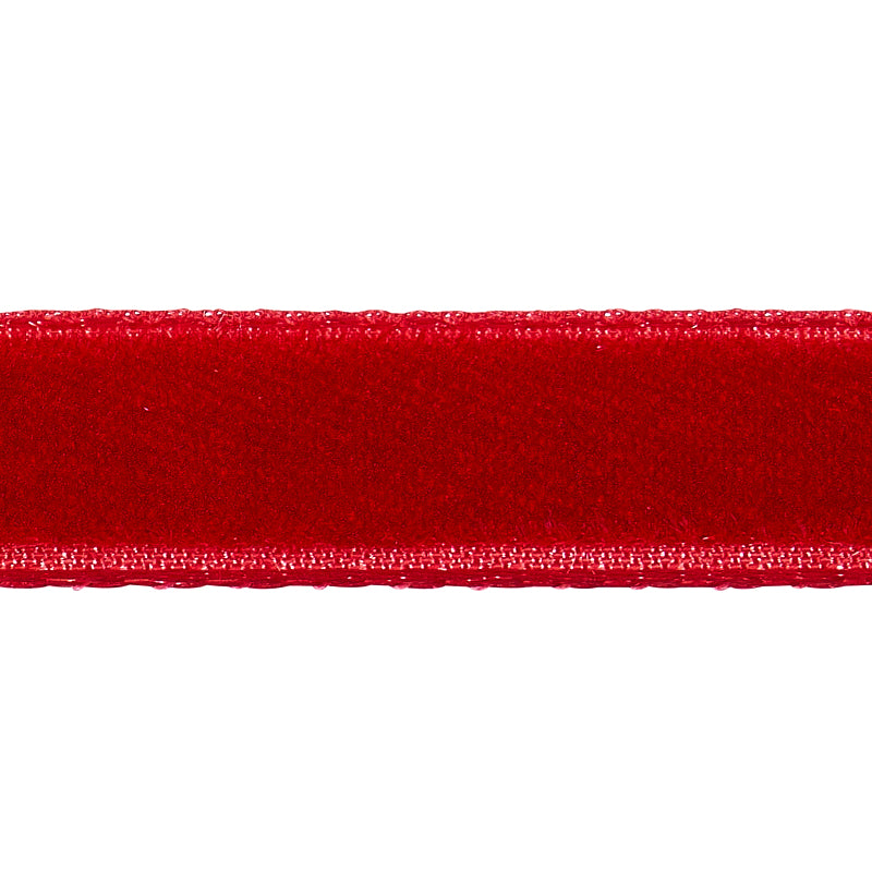 Purchase 80927 | Velvet Tape Narrow, Crimson - Schumacher Trim