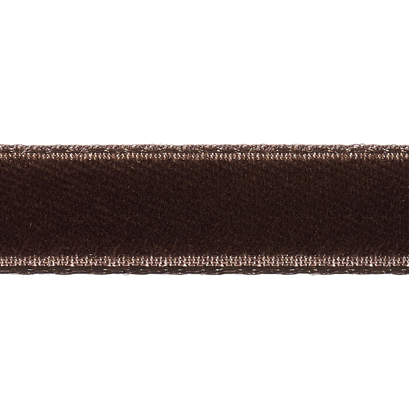 Purchase 80929 | Velvet Tape Narrow, Truffle - Schumacher Trim