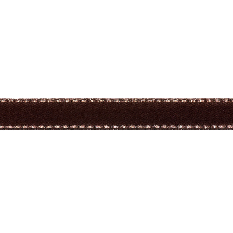 Purchase 80929 | Velvet Tape Narrow, Truffle - Schumacher Trim