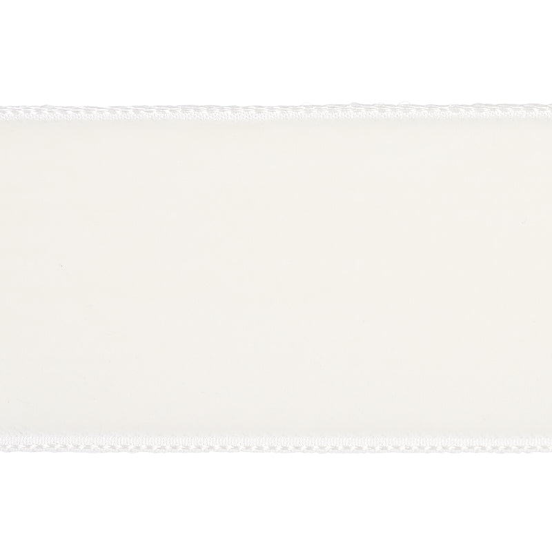 Purchase 80960 | Velvet Tape Wide, Ivory - Schumacher Trim