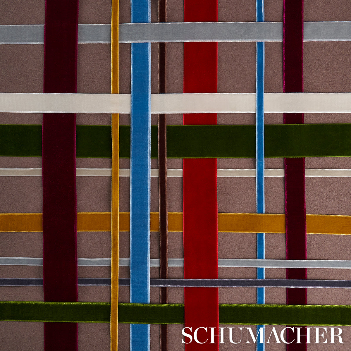 Purchase 80962 | Velvet Tape Wide, Mineral - Schumacher Trim