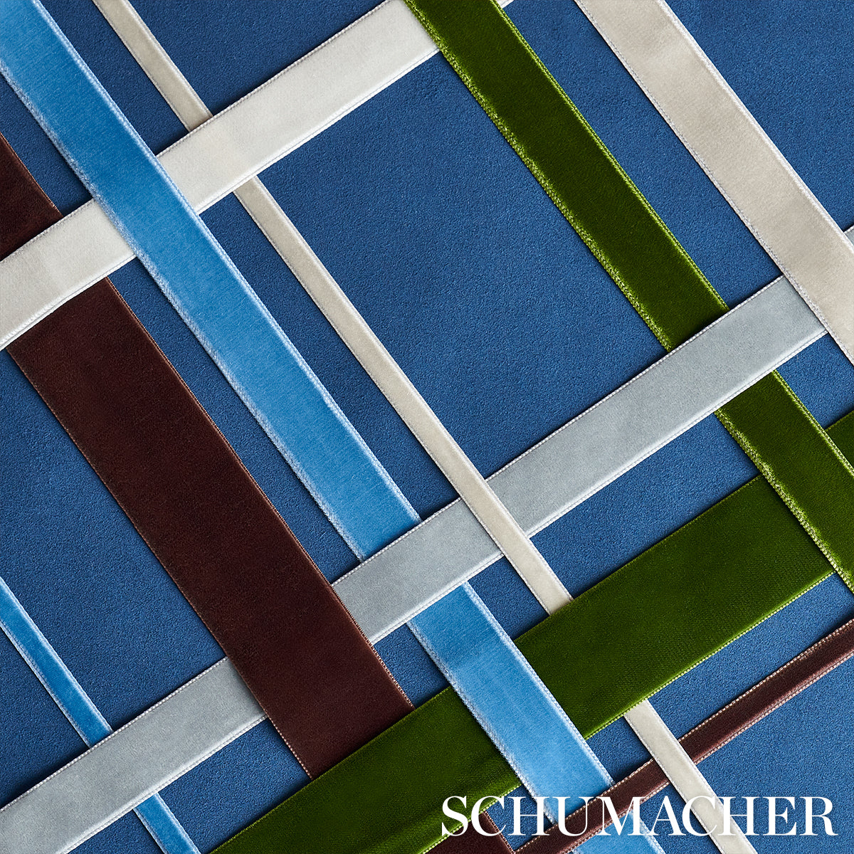 Purchase 80963 | Velvet Tape Wide, Cadet - Schumacher Trim