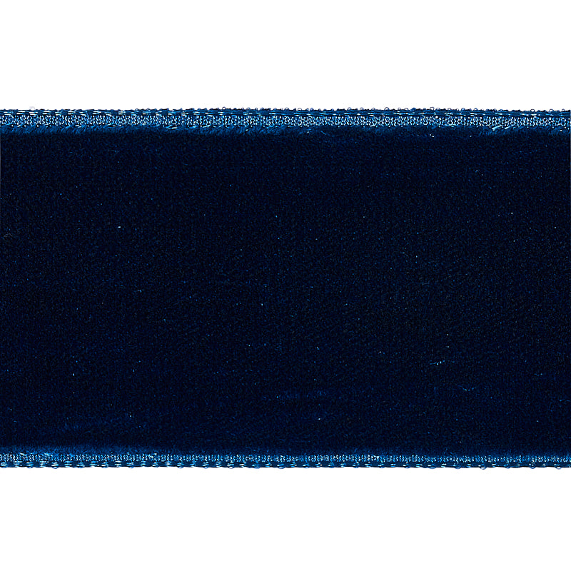 Purchase 80964 | Velvet Tape Wide, Saphire - Schumacher Trim