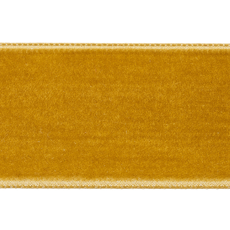 Purchase 80966 | Velvet Tape Wide, Gold - Schumacher Trim