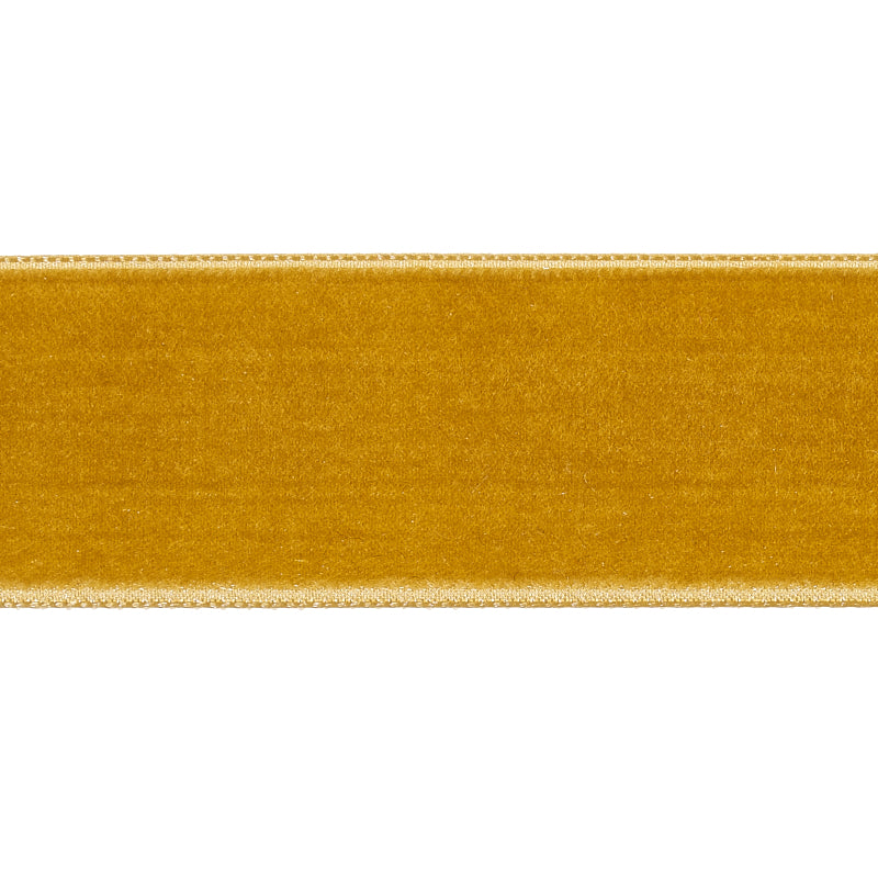 Purchase 80966 | Velvet Tape Wide, Gold - Schumacher Trim