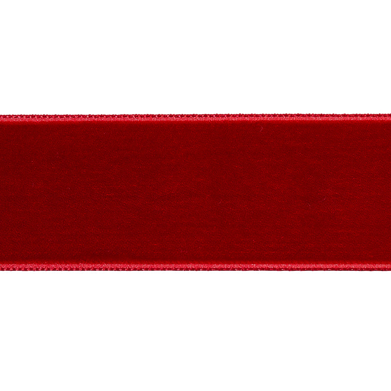 Purchase 80967 | Velvet Tape Wide, Crimson - Schumacher Trim