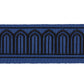 Purchase 81150 | Arches Embroidered Tape Medium, Black On Navy - Schumacher Trim