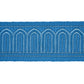 Purchase 81151 | Arches Embroidered Tape Medium, Teal - Schumacher Trim
