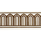 Purchase 81154 | Arches Embroidered Tape Medium, Brown - Schumacher Trim