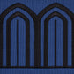 Purchase 81160 | Arches Embroidered Tape Wide, Black On Navy - Schumacher Trim