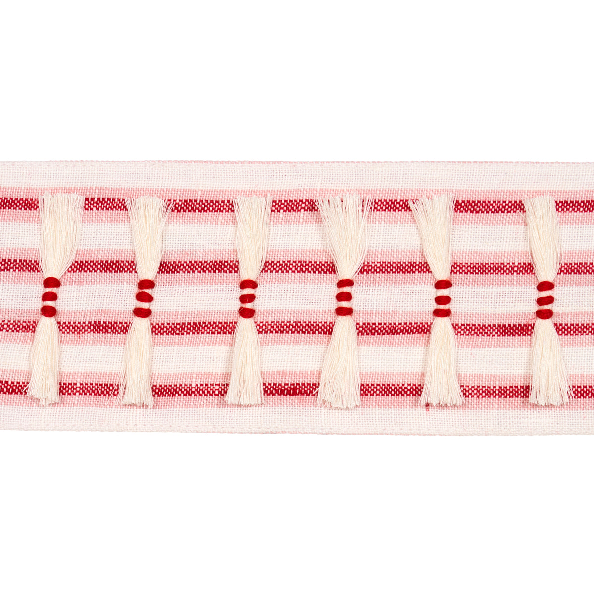 Purchase 81202 | Eyelash Fringe, Red - Schumacher Trim