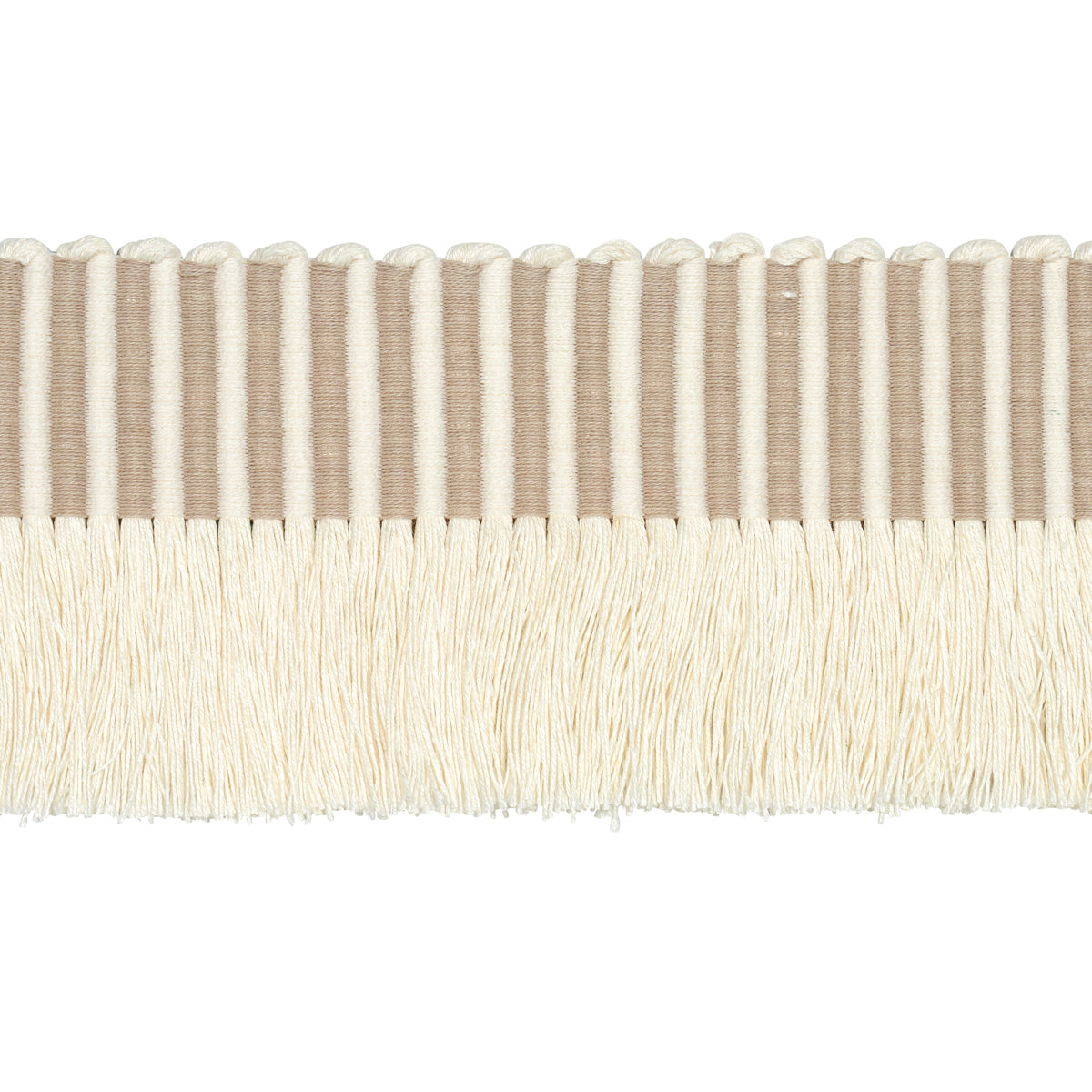 Purchase 81210 | Graphic Fringe, Ivory - Schumacher Trim