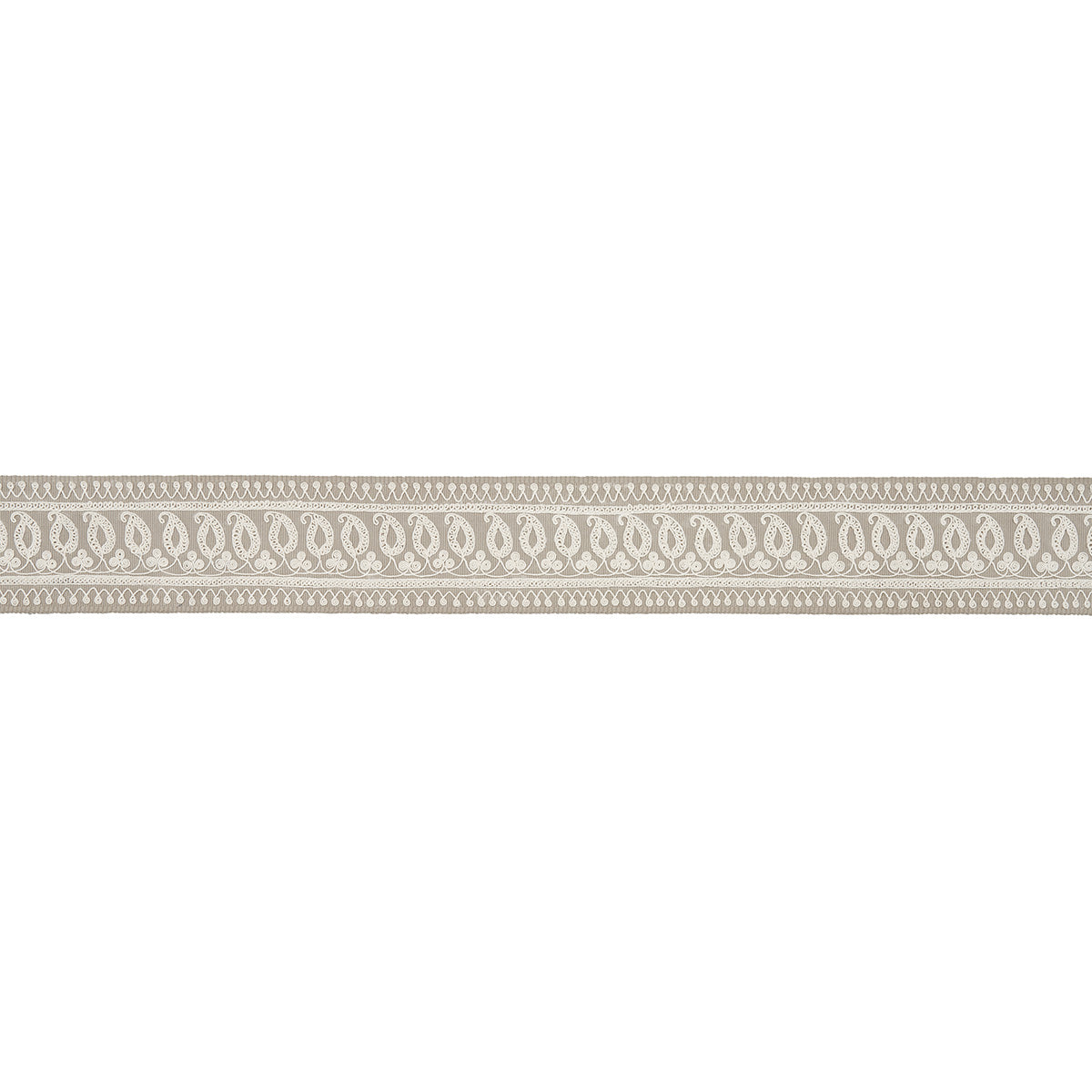 Purchase 81231 | Paisley Embroidered Tape, Sand - Schumacher Trim