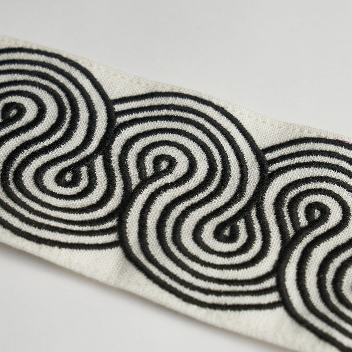 Purchase 81250 | Giraldi Embroidered Trim, Black - Schumacher Trim