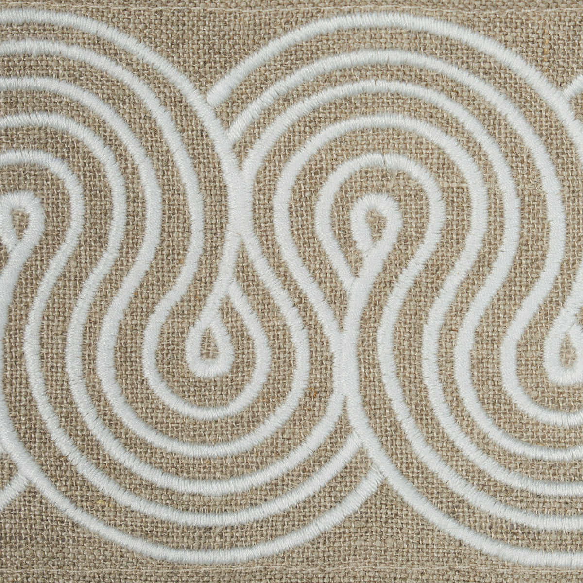 Purchase 81251 | Giraldi Embroidered Trim, Linen - Schumacher Trim