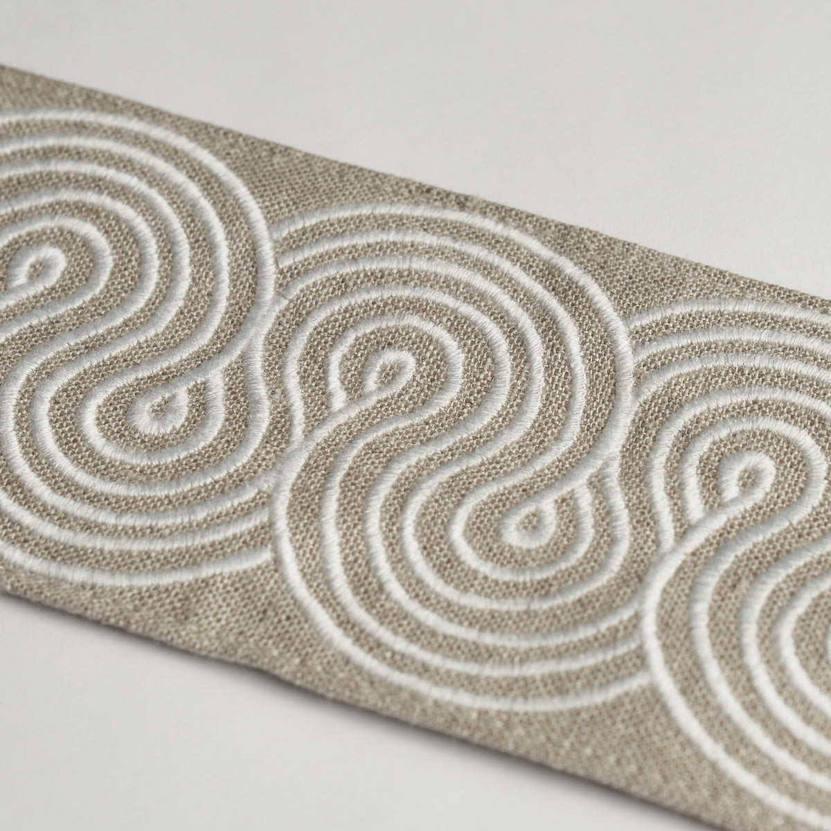 Purchase 81251 | Giraldi Embroidered Trim, Linen - Schumacher Trim